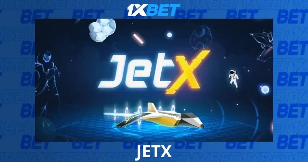 1xBet Malaysia 移动应用程序中的 JetX 即时投注游戏