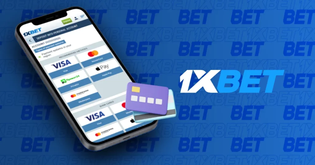 Payment methods in mobile app from 1xBet Malaysia