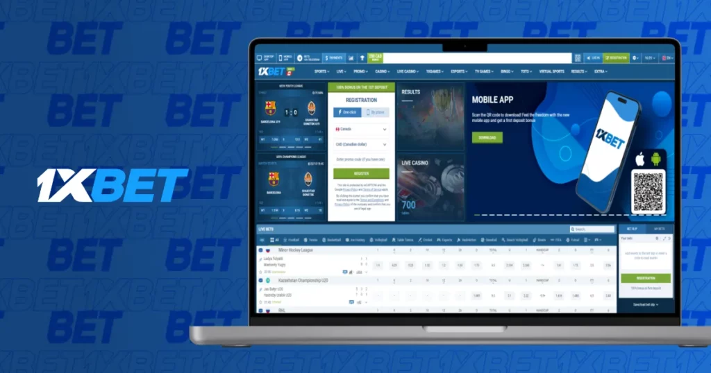 1xBet Official PC App homepage