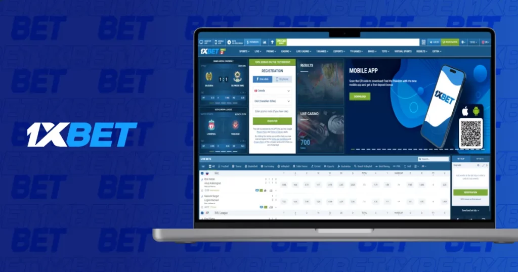 Halaman Utama Aplikasi PC Rasmi 1xBet