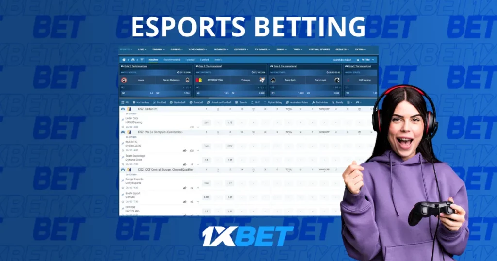 1xBet 如何在 上进行电子竞技投注 中国